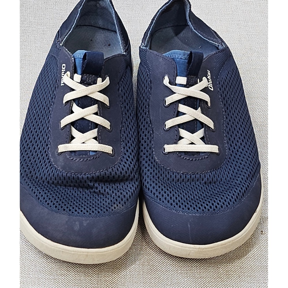 OluKai Moku Pae Boat Shoes‎ Mens Size 9 Blue Mesh Sneakers 10472-DE18 Casual